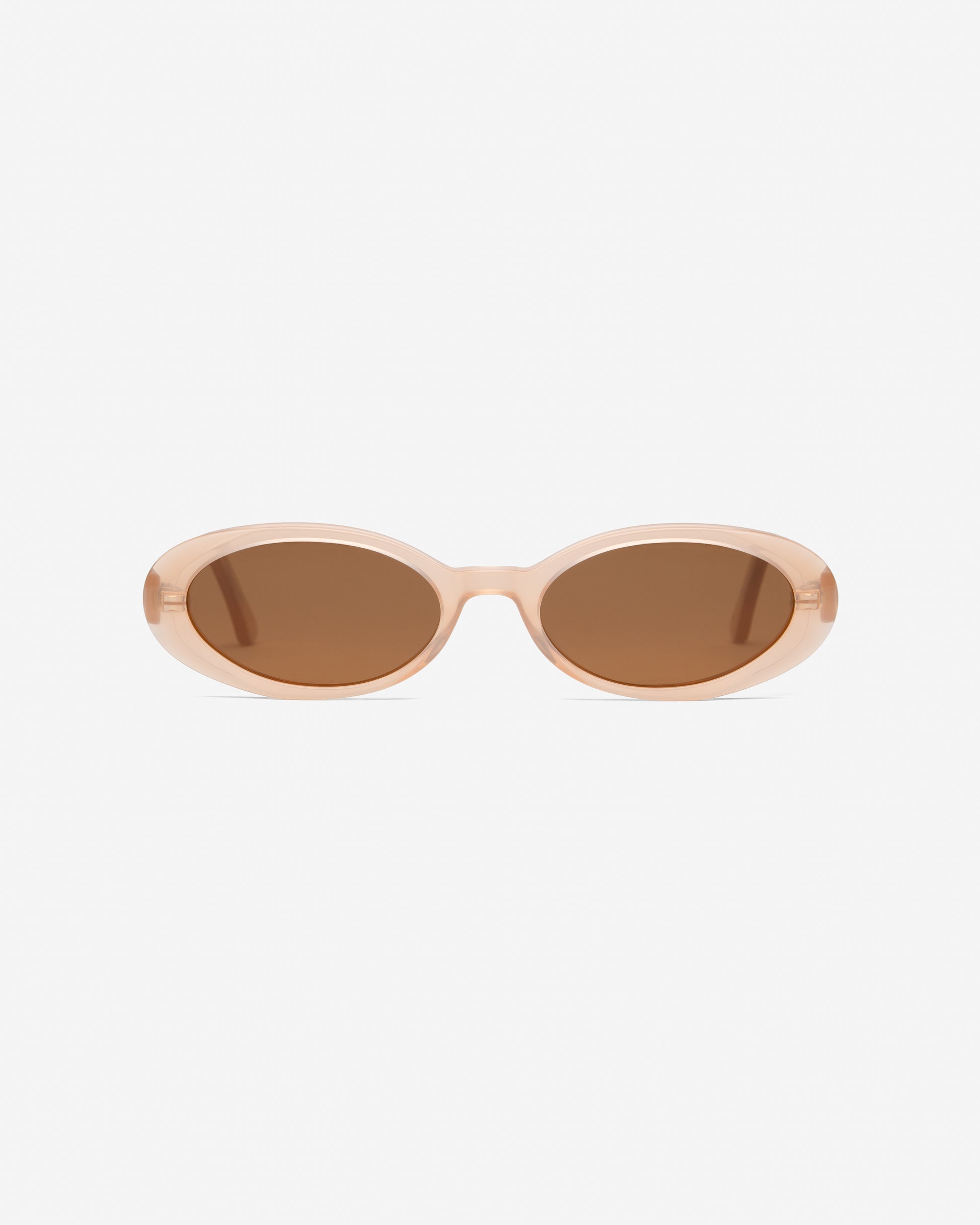 Bianca Nude oval sunglasses front view