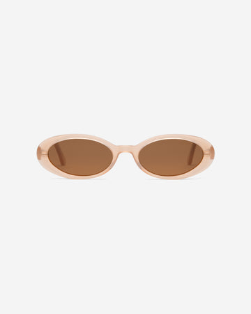 Bianca Nude oval sunglasses front view