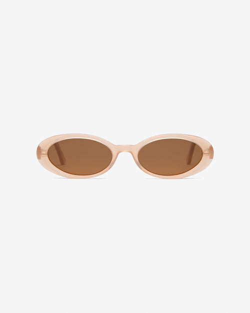 Bianca Nude oval sunglasses front view
