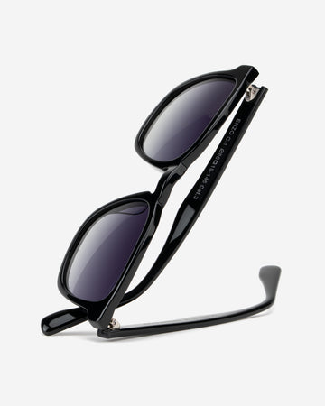 Enzo Black sunglasses perspective view