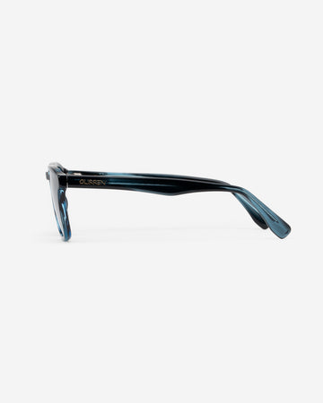 Enzo Blue Havana sunglasses side view
