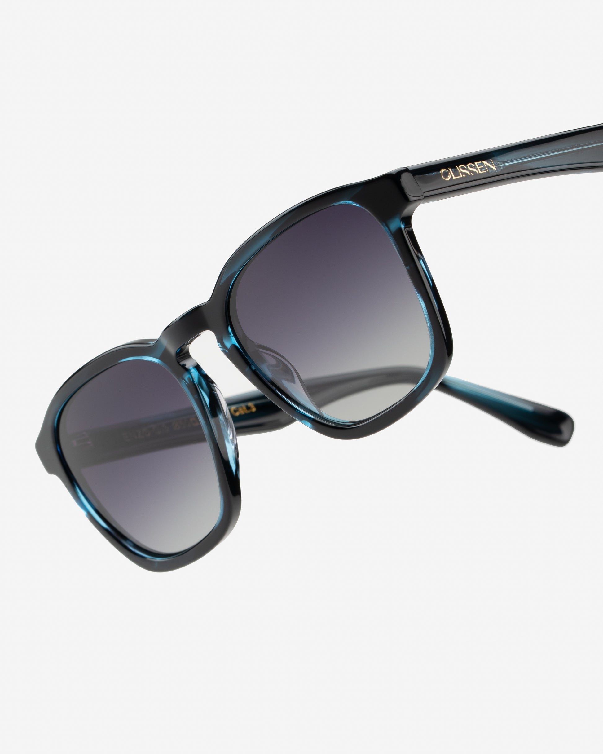 Enzo Blue Havana sunglasses close up front