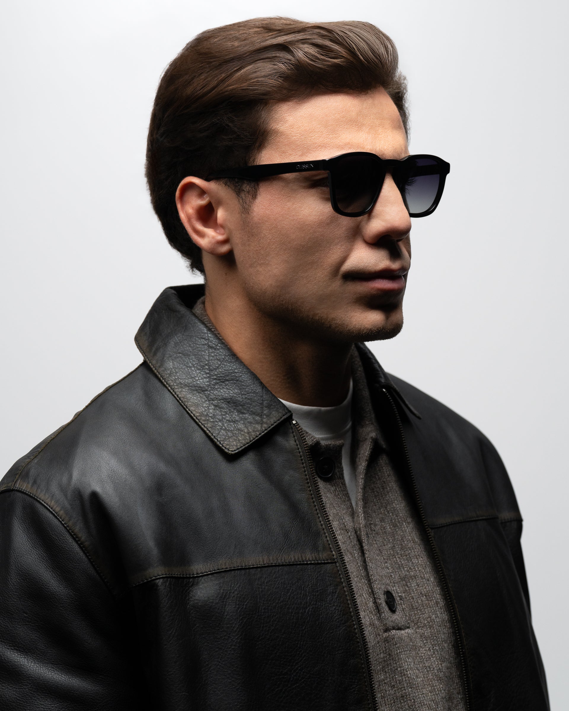 Enzo Black sunglasses man wearing