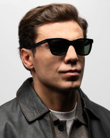 Falcon Black sunglasses man wearing