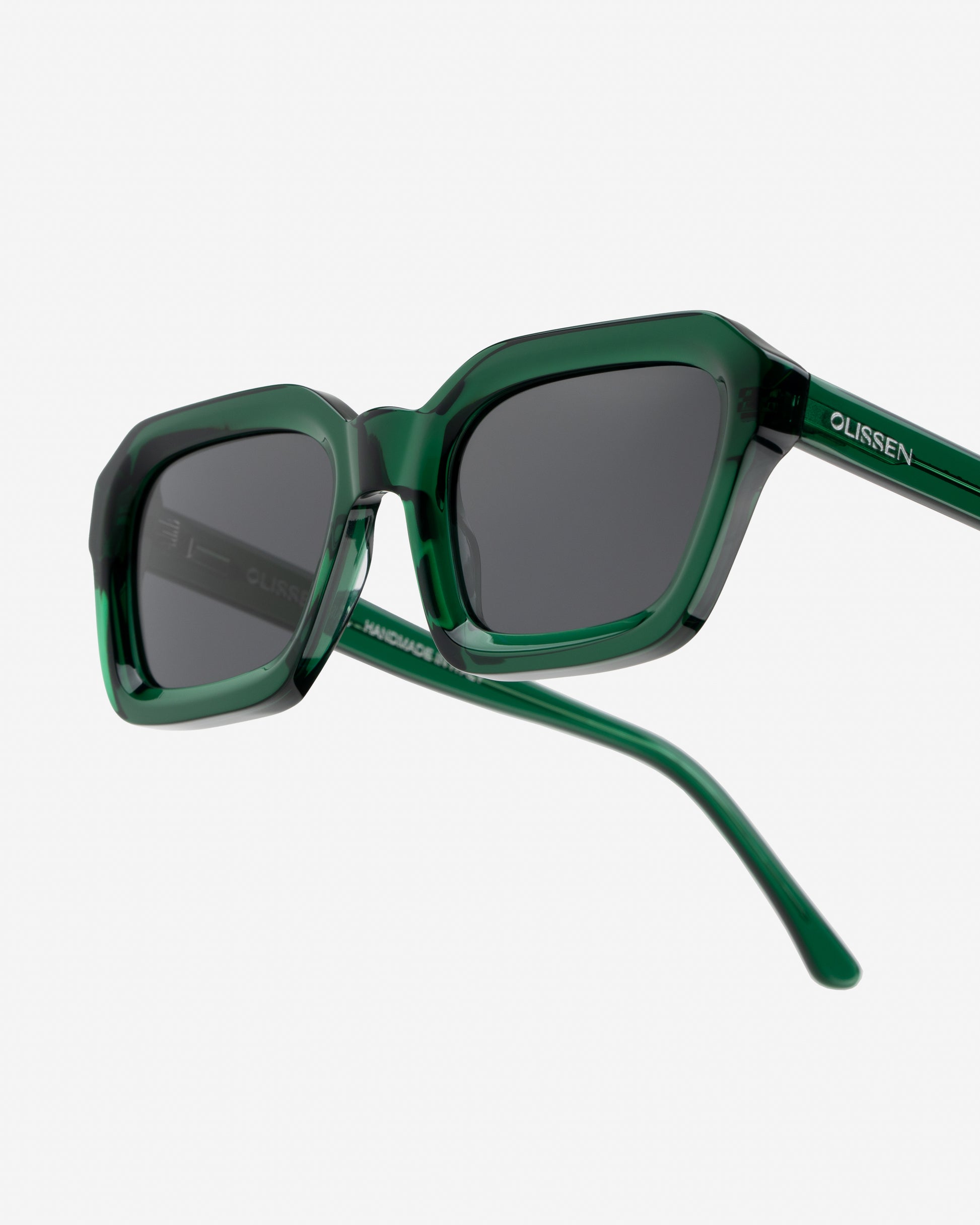 Montaro Green sunglasses close up front